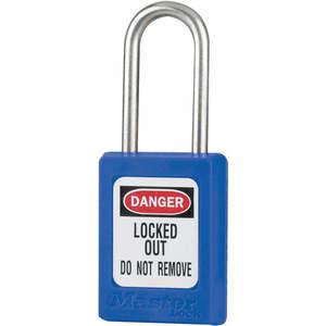 MASTER LOCK S33BLU Lockout-Vorhängeschloss mit unterschiedlichem Schlüssel, blau, 3/16 Zoll. Durchmesser | AE9TLM 6MCT5