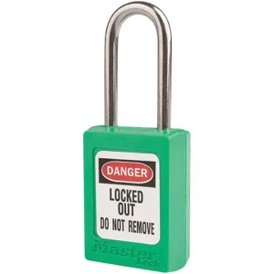 MASTER LOCK S31KAS12GRN Lockout Padlock Keyed Alike Green 3/16 Inch - Pack Of 12 | AE9TNV 6MCZ1