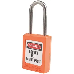 MASTER LOCK S31KAS12ORJ Lockout Padlock Keyed Alike Orange 3/16 Inch - Pack Of 12 | AE9TNW 6MCZ2