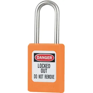 MASTER LOCK S31KAS3ORJ Lockout Padlock Keyed Alike Orange 3/16in. - Pack Of 3 | AE9TNB 6MCX4