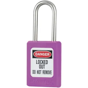 MASTER LOCK S31PRP Lockout Padlock Keyed Different Purple 3/16 Inch | AE9TLF 6MCR9