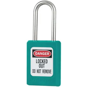 MASTER LOCK S31TEAL Lockout Padlock Keyed Different Teal 3/16in. Diameter | AE9TLH 6MCT1