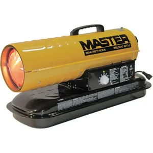 MASTER MH-75T-KFA Kerosene Forced Air Heater 75000 BtuH | AH3KNZ 32MY51