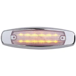 MAXXIMA M20332YCL Clearance Light Led Amber Oval 6-1/4 L | AD2WRJ 3VMR5