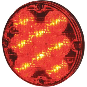 MAXXIMA M90070R Bus Warning Light LED 7.2 Inch Height Red | AH7NKE 36XD73