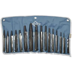 MAYHEW TOOLS 61341 Combination Punch Set 16 Pieces | AG9VAR 22KK65