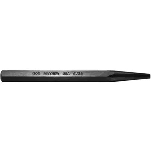 MAYHEW TOOLS 20005 Solid Punch 5 Inch Length 5/32 Inch Tip Steel BO | AH9UGR 41GK57