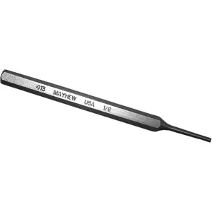 MAYHEW TOOLS 71002 Pin Punch 4-3/4 Inch Length 1/8 Inch Tip Steel | AH9UGJ 41GK50