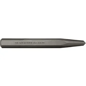 MAYHEW TOOLS 74004 Center Punch 6-1/4 Inch Length Steel Shot Blast | AH9UFK 41GK28