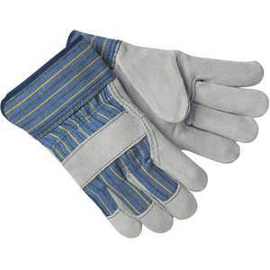 MCR SAFETY 1400S Leather Palm Gloves Cowhide Shirred S Pr | AF7JRK 21NM27