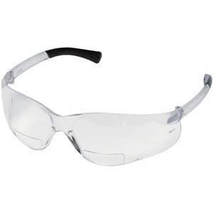 MCR SAFETY 9J639 Reading Glasses +2.5 Clear Polycarbonate | AF4TDC