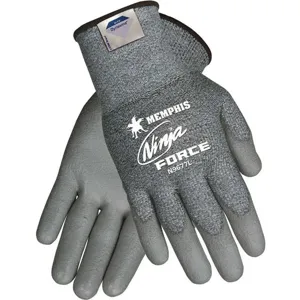 MCR SAFETY N9677S Coated Gloves Textured Finish S Pr | AF7JTB 21NM58