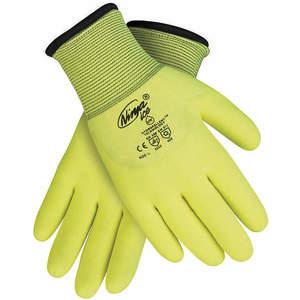 MCR SAFETY N9690HVL beschichtete Handschuhe L, gut sichtbar, gelb, Pr | AA6EYE 13V975