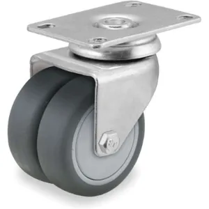 MEDCASTER DW03TPP100SWTP01G Swivel Plate Caster 220 Lb 3 Inch Diameter | AB2KUP 1MMB8