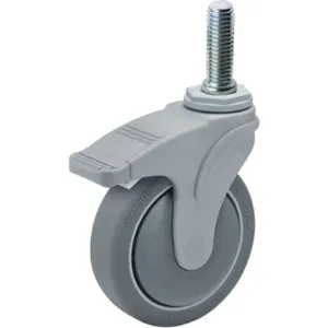 MEDCASTER NG04QDP125TLTS02G Swivel Stem Caster 4 Inch 275 Lb Gray | AF6NKC 19YX06