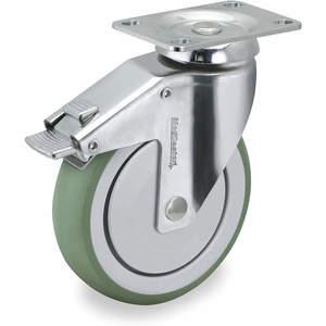 MEDCASTER SS04AMP125DLTP01G Swivel Plate Caster With 2-position Directional Lock 190 Lb | AB2KWJ 1MMH6