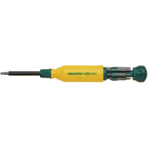 MEGAPRO 151HEX Hex Key Multi-bit Screwdriver 8 Pc | AB2XMJ 1PMA8