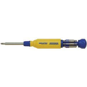 MEGAPRO 151SS Multi-bit Screwdriver Stainless Steel 15-in-1, 8 1/2 Inch | AE4ZUM 5PA33