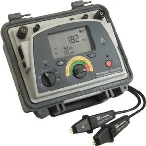 MEGGER DLRO10HD Micro Ohm Meter, IP65 Rated Enclosure, 0 - 2500 Ohms | AE2EJH 4WXR6