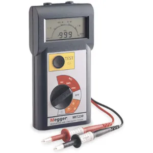 MEGGER MIT230 Megohmmeter, 250/1000 VDC, Digital LCD | AC2UTK 2MY34