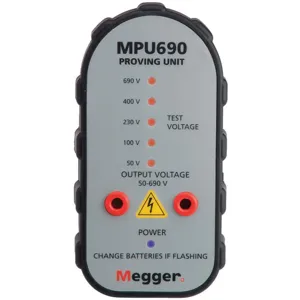 MEGGER MPU690 Battery-operated Proving Unit Up To 690v | AD6PBY 46U077