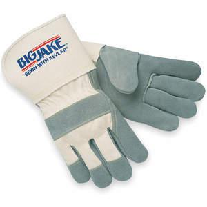 MEMPHIS GLOVE 1710XL Leather Palm Gloves Xl Gray Pr | AB9PTZ 2ELG5