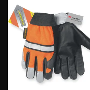 MEMPHIS GLOVE 921XL Leather Gloves Xl Hi Visibility Orange Pr | AB9PUQ 2ELJ2