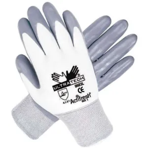 MEMPHIS GLOVE 9683XS Coated Gloves Xs Gray/white Pr | AA6EYH 13V978