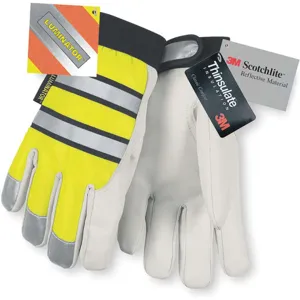 MEMPHIS GLOVE 968S Leather Gloves S Hi Visibility Yellow Pr | AB9PVB 2ELL4