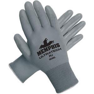 MEMPHIS GLOVE 9696M Coated Gloves M Gray Polyurethane Pr | AD2MWT 3RUL4