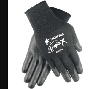 MEMPHIS GLOVE N9674S Coated Gloves S Black Bi Polymer Pr | AB9PVF 2ELL8