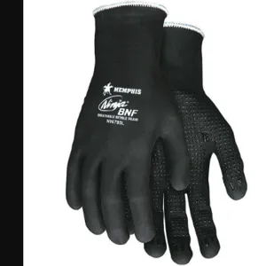 MEMPHIS GLOVE N96795L Coated Gloves Foam Nitrile 10 L PR | AH6EXQ 35YR81