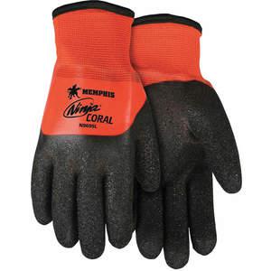 MEMPHIS GLOVE N9695L Coated Gloves L Black Pr | AF6VNA 20KK75