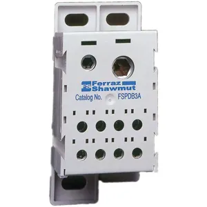 MERSEN FERRAZ FSPDB3A Power Distribution Block, 600V, 310A, 1 Pole, Aluminium | AE4KBA 5LCP8