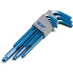 METRIC BLUE UST197716 Hex Key Set 1.5 - 10mm L-shaped Ball End | AA8PKB 19G973