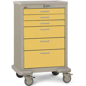 METRO MBX3210TL-YE Medicalcart Steel/polymer Taupe/yellow | AC8PCR 3CWH2