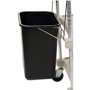 METRO MYWB2 Wastebasket 25 Lb Black Polyethylene | AG7BHN 49Y713