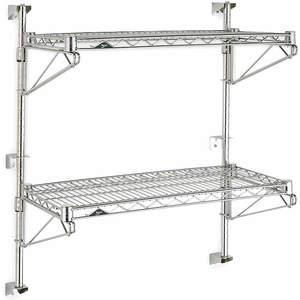 METRO SW53C-2-2448 Industrial Wall Shelving 24 Inch D Chrome | AA8ZZW 1BEX9