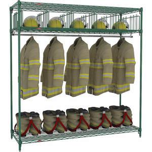 METRO TFSTATOGR Turnout Gear Rack Free Stand 5 Compartment | AC6XEF 36P501