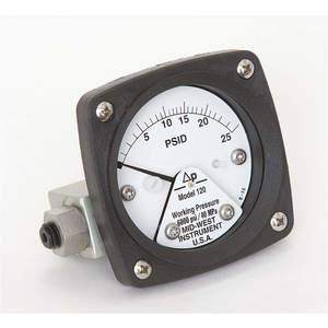 MIDWEST INSTRUMENTS 120-SA-00-OO-25P Differential Pressure Gauge 0 To 25 Psid | AC9JHA 3GVA5
