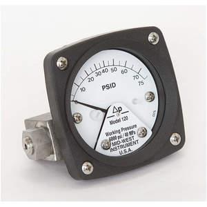 MIDWEST INSTRUMENTS 120-SA-00-OO-75P Differential Pressure Gauge 0 To 75 Psid | AC9JHD 3GVA8