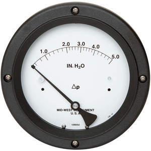 MIDWEST INSTRUMENTS 130-0110 Pressure Gauge Ammonia 0 To 5 Inch Wc | AE6TKK 5UXP5