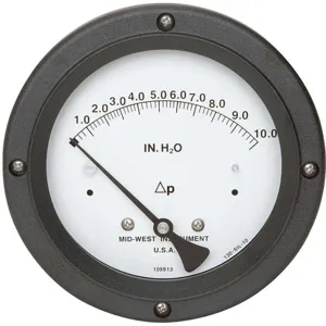 MIDWEST INSTRUMENTS 130-0111 Pressure Gauge Ammonia 0 To 10 Inch Wc | AE6TKL 5UXP6