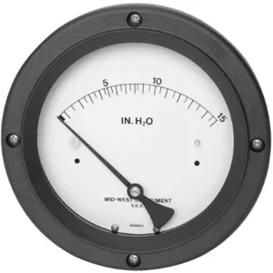 MIDWEST INSTRUMENTS 130-0112 Pressure Gauge Ammonia 0 To 15 Inch Wc | AE6TKM 5UXP7