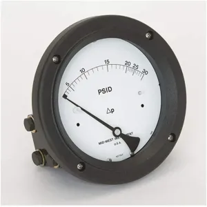 MIDWEST INSTRUMENTS 140-AC-00-OO-30P Differential Pressure Gauge 0 To 30 Psid | AC9JKG 3GVH3