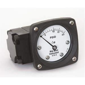 MIDWEST INSTRUMENTS 142-AA-00-OO-20P Differential Pressure Gauge 0 To 20 Psid | AC9JHZ 3GVD9