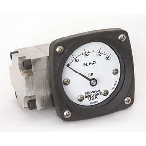 MIDWEST INSTRUMENTS 142-SA-00-OO-200H Differential Pressure Gauge 200 Inch Wc | AC9JJK 3GVF1