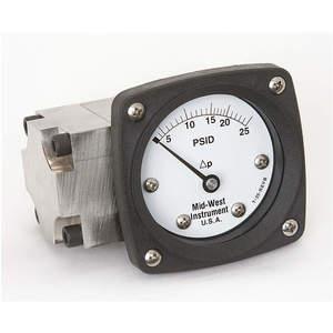 MIDWEST INSTRUMENTS 142-SA-00-OO-25P Differential Pressure Gauge 0 To 25 Psid | AC9JJQ 3GVF6