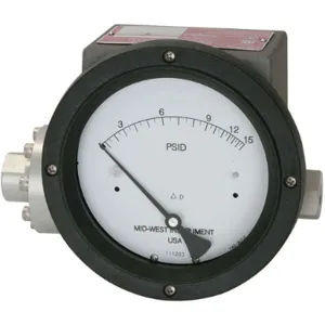 MIDWEST INSTRUMENTS 240-SC-02-O(AAA)-100H Hazardous Location Dp Switch 1500 Psi 0 To 100 H2o | AB6QFK 22A539