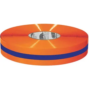 MIGHTY LINE 2ROBCTR Industrial Floor Tape Roll Orange/Blue Vinyl | AG9HVG 20PG07